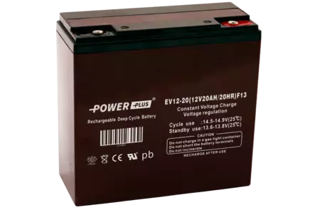 Power Plus Agm-akku 12V 20Ah Deep Cycle - AGM ajovoima- ja teollisuusakut - 212401 - 2