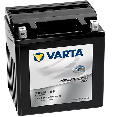 Varta Mp-Akku TX30L-BS 12V 30Ah 450A - AGM MP- ja kelkan akut - 4016987149690 - 1