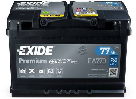 Exide Premium EA770 12V 77Ah - Exide käynnistysakut - 3661024034241 - 1